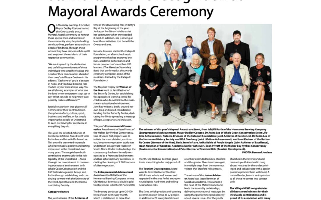 Stalwarts receive recognition at Mayoral Awards Ceremony