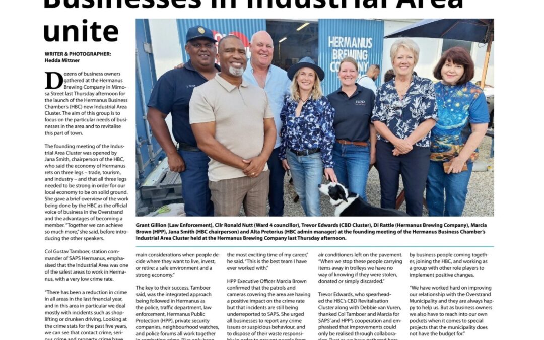 Businesses in Industrial Area unite