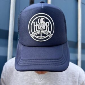 Navy Trucker with Embroidered Badge